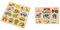 Goki 57576 - Steckpuzzle - Schaukelpferd, Ball & 57908 Steckpuzzle Bauernhof I