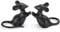 OwnMy Lot de 2 sculptures de jardin en fonte pour extérieur, souris noires creuses sculptées pour bureau, figurine animale créative pour intérieur et extérieur pour terrasse, décoration d'intérieur et