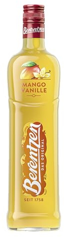 Berentzen | Mango-Vanille | Reinste Destillate, vereint mit dem exotisch-fruchtigen Geschmack von Mango und Vanille | Ideal gekühlt pur oder in tropischen Drinks | 0,7L | 16% Vol.