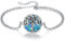 CELESTIA Pulsera Arbol de la Vida Mujer Plata de ley con Hélice DNA Tronco Pulsera Familia Joyas Mujer Brazalete Plata Mujer Regalos Madre Regalos para Mama del Dia de la Madre