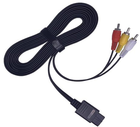 RUITROLIKER AV Câble 10 pieds TV Câble Composite Rétro 3 RCA Câble d'extension pour SNES N64 NGC GameCube console