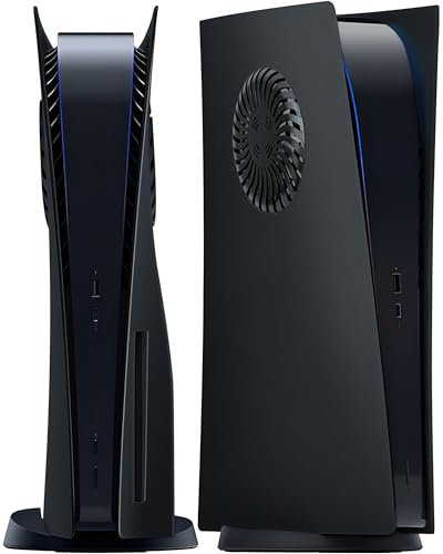 Joso Faceplate pour PS5 Disc Edition, Anti-Scratch boîtier de Remplacement étanche à la poussière, Cover Skin fit pour Console PS5 (CD-ROM) avec évent de Refroidissement