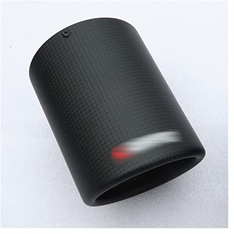 Autoauspuff Endrohr Hals Autozubehör Kohlefaser Universal Auspuffblenden Schalldämpfer Endrohr Für BMW E46 E90 E60 F10 F30 E39 E36 F20 E87 Endrohr Auspuff Düse (Farbe : 1PC-65MM-Matte)
