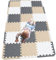 MQIAOHAM® 18 Stücke + 18 Kanten Baby puzzelmatten für Babys spielmatte Kinder puzzlematte Teppich XZ301018-101110112