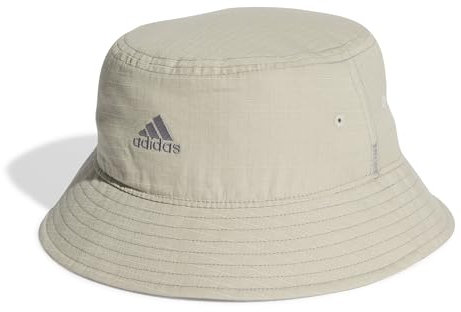 adidas Unisex Classic Cotton Bucket Hat, Putty Grey/Grey Three, L