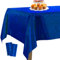 PartyWoo Folientischdecke Blau, 2 STÜCK Irisierende Tischdecke mit Punkten, 137 x 274 cm/ 54 x 108 Zoll Rechteckige Tischdecke Abwaschbar für 6 bis 8 Fuß Tisch, Tischdecke für Geburtstag, Hochzeit