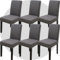 YUMYDG Stuhlhussen Stretch 6er Set Hussen für Stuhl Drucken Stuhlbezug Elastisch Abnehmbarer Waschbarer Universal Chair Cover für Büro Esszimmer Küche Hotel Bankett Hochzeit Party Deko