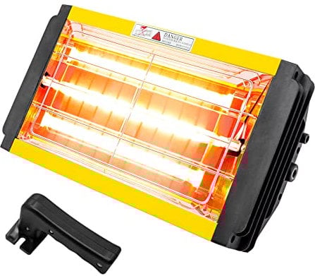 DATOUBOSS 1000W Lacktrockner Infrarot Trockner, Tragbare Infrarot-Lackhärtungslampe, Handgehaltener Lacktrockner Lack-Einbrenntrockner, Karosserie-Reparaturwerkzeug, Geeignet für Autolack mit Timing