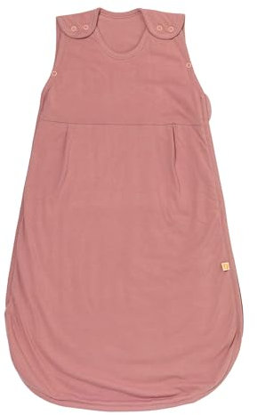 schlummersack Schlafsack Baby Sommer 70 cm dünn Pastellrosa | Babyschlafsack Sommer 1.0 Tog 1 Tog Baby Schlafsack Sommer | Sommer Schlafsack Baby Baumwolle Frühling