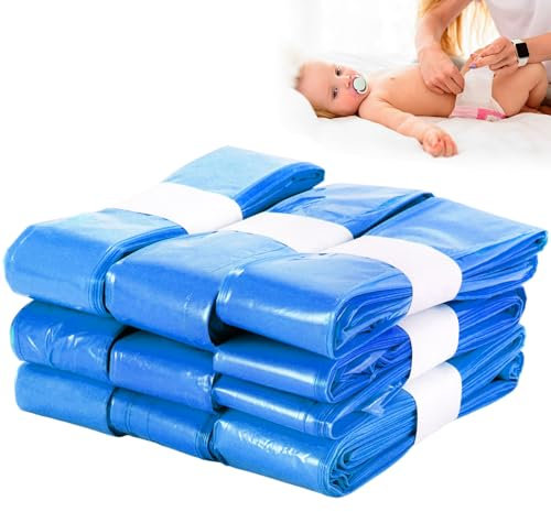 Nappy Bin Refills - 10Pack Scented Nappy Bags Diaper Pail Refill Bags Compatible With Genie/Tommee/Angelcare Tippee And Twist and Click Refill Cassettes (Cartridge Not Include)