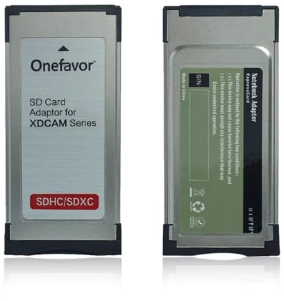 Onefavor SXS Adaptateur de carte mémoire SD SDHC SDXC vers adaptateur SXS pour Sony EX1R EX280