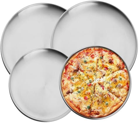 Buyer Star 4 platos de acero inoxidable, platos de acero inoxidable, platos de metal para ensalada de carne, platos de postre, platos de acero inoxidable, para camping, pícnic, cocina, barbacoas,