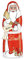 Lindt Schokolade | Weihnachtsmann aus weißer Schokolade | 70g | Santa im Weihnachtsdesign mit feinster weißer Lindt Schokolade | edle Weihnachtsfigur zum Verschenken in der Weihnachtszeit