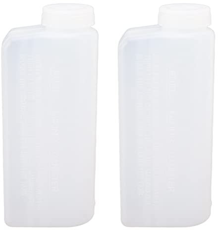 Botella mezcladora de aceite y gasolina de 2 tiempos, 2 botellas de mezcla de aceite profesional de 600 ml, botella de mezcla de aceite de motor, cortacésped, botella de mezcla de combustible