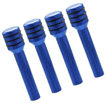 Partuto 4 Pcs Universal Door Lock Knob - Aluminum Alloy Blue