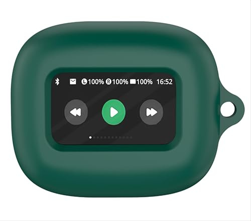GIOPUEY Hülle Kompatibel mit JBL Live Beam 3, Silikon Stoßfeste Schutzhülle, Ultradünn Case Cover, Kein Geruch, Hülle Silikon - Armee grün
