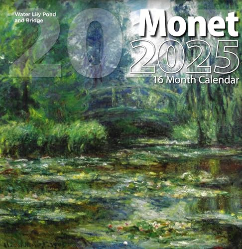 Bachmann Press Monet Wandkalender 2025 in voller Größe zum Planen, Planen und Organisieren