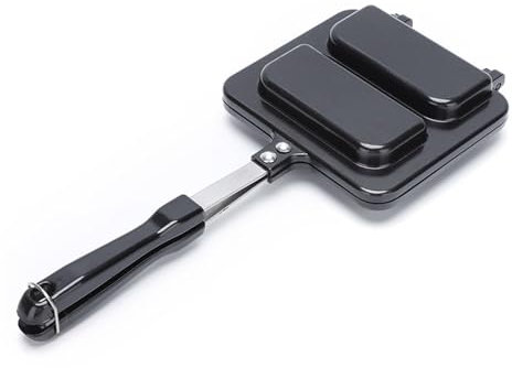 Ukbzxcmws Máquina de desayuno desmontable, práctica sartén de doble cara, portátil, máquina de desayuno para cocina