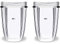 2 x 530 ml Becher für NB600W 900W transparente Tassen, Ersatzteil, Zubehör, 900W 600W Mixbecher