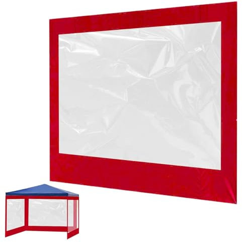 Paredes laterales de la marquesina – Pared lateral del toldo para camping como parasol, pared lateral como parasol | Pared lateral del dosel impermeable con ventana transparente