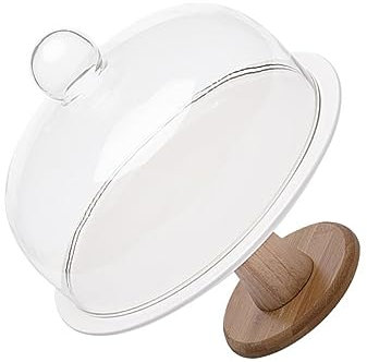 Mikinona Alzata Per Torte Con Vetrina Decorativa e Coperchio Supporto Per Dessert Versatile Per Matrimonio e Feste Per Cupcake e Dolci
