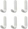 ShiWuYou Ganci Adesivi, 6 Pezzi, Acciaio Inox, Ganci Autoadesivi, Portasciugamani per Cucina, Bagno, Armadio, Appendiabiti Panno Asciugamano