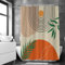 Loti Living Anti-Schimmel Duschvorhang 180x200 cm Textured Art - Wasserfestes Polyester - Inkl. Ringe - Shower Curtains - Badewanne - Duschvorhänge