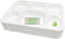 STRONG 6 COMPARTMENT DISPOSABLE PLATES for LUNCH, DINNER, HOT & COLD FOODS 32X22X5cm PACK OF 25, Ecofriendly Biodegradable Disposable Plates, Microwave Safe, Strong & Sturdy, Birthday Party Plates