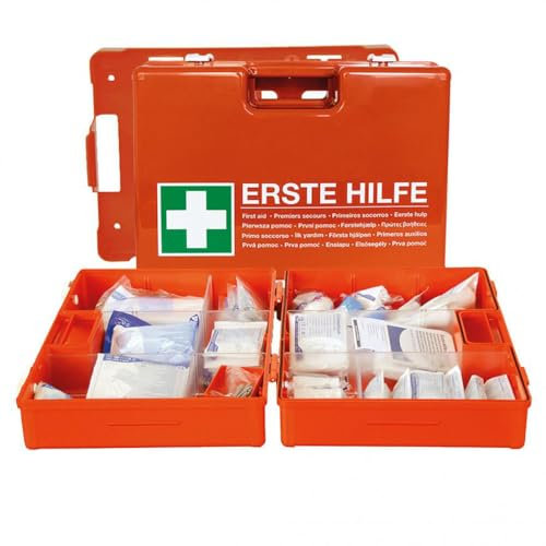1 Stück Actiomedic Gramm Medical ACTIOMEDIC® Verbandkoffer SAN | DIN 13169, orange, L: 34cm, B: 24cm, H: 12cm, Verbandkoffer, Erste Hilfe Koffer, Verbandkasten
