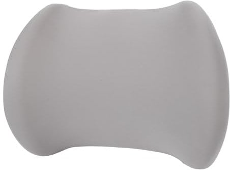 SENECESLI Lendenwirbelstützkissen für Bürostuhl, Memory Schaum Rückenkissen Waschbar, Lendenkissen für Bürostuhl und Autositz (Grey)