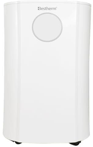 BESTHERM - Déshumidificateur d'air BESTHERM - Athea 20L/jour, réservoir amovible, filtre à charbon actif, ioniseur intégré