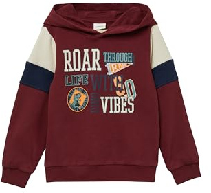 s.Oliver Hoodie mit Print und Kontrast-Details