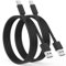 Cable USB C pour iPhone 16 15 Pro Max Plus,USB C vers USB Charge Rapide [2M/Lot de 2] Câble USB Type C Cable Voiture pour Apple CarPlay Compatible avec Samsung S25 S24 S23,iPad Pro-Noir