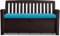 Waterproof Garden Bench Cushion 128x50x5cm Outdoor Bench, Eden & Storage Bench Seat Pad Only Extra Thick Swing Bench Patio Furniture Pads Durable & Easy to Clean Removable Cover (Turquoise)