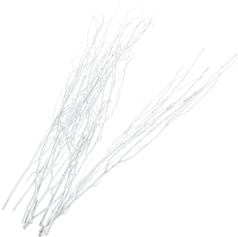 ROMISBABA 10 Stück Natürliche Deko Äste Weiße Birkenzweige Vielseitig Einsetzbar als Baum Mittelstück Zweige für Bodenvase Stilvolle Zweig Dekoration für Zuhause und Feierlichkeiten