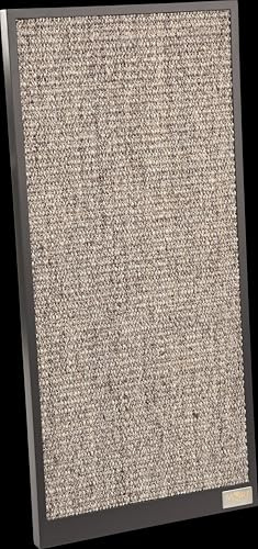 MultiFit Kratzbrett Deluxe für Katzen, 60 x 28 cm, Grau, Sisal-Kratzfläche, Wand- oder Bodenmontage, für tägliche Krallenpflege