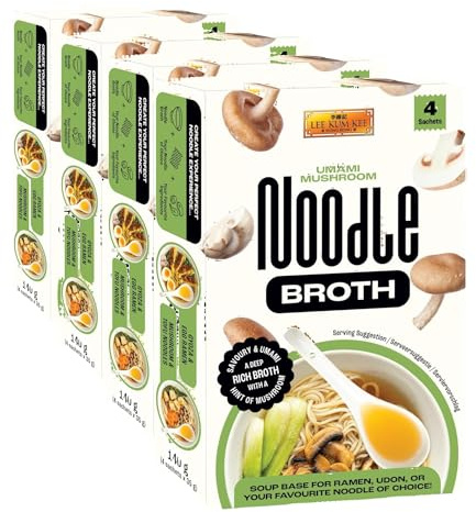 Lee Kum Kee Umami Mushroom Noodle Broth 140 g (Pack of 4)