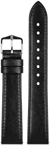 Hirsch Armband für Uhren Osiris M 20 mm Leder Schwarz 03475150-2-20