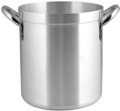 PARDINI Omnia Cocotte cylindrique avec 2 poignées, Aluminium, Argenté, 12,3 L, 24 cm