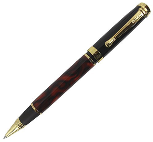 Abcsea Klassische Edition Executive Style Rollerball mit Stifttasche - rote Blume
