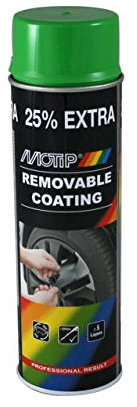 Motip Vauxhall Agila (Green Gloss) Stylish Strippable Lacquer Alloy Wheels Paint Rubber Removable x2 Cans
