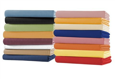 IRISETTE ORION Frottier-Stretch-Spannbetttuch 100x200cm weiss
