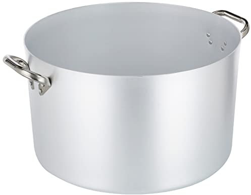 Agnelli ALMA10455 Cacerola Alta con 2 Asas de Acero, Aluminio Profesional de 3 mm, diámetro 55 cm, Metal