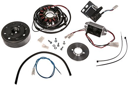 Lichtmagnetzündanlage 12V 100W Gleichstrom mit integrierter vollelektronischer Zündung für Simson Schwalbe KR51, KR51/1, SR4-2 - Bj. vor 1967 - Kleiner Wellendurchmesser am Konus!