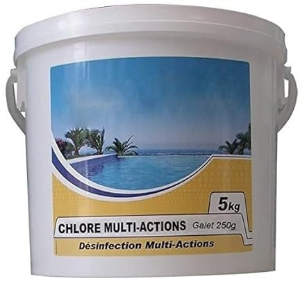 Chlore Lent Multi-Fonctions Galet 250g 5kg - Chlore Multi-Actions 250
