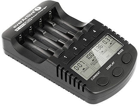 EverActive NC-1000 plus – Chargeur de piles AAA R03, AA R6, Ni-MH/Ni-CD