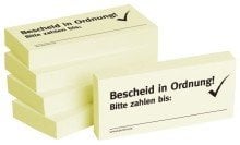 BIZSTIX® Business Haftnotizen Bescheid in Ordnung! Bitte zahlen bis (5 Stk.)
