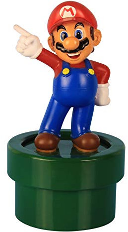 Super Mario Figurenlicht - Offiziell lizenziertes Nintendo-Merchandise mit Mario, Home- & Office-Deko, Geschenk für Retro-Gamer, Batteriebetrieben