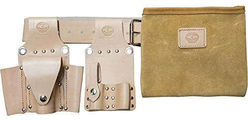 Steel Erectors Tool Belt Set - 4pc - Tan Leather