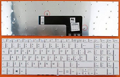 INFOELETTRONICA LO STORE DELLA CONVENIENZA E QUALITA' Tastiera Italiana Bianca Compatibile con Sony Vaio SVF15 149240661IT